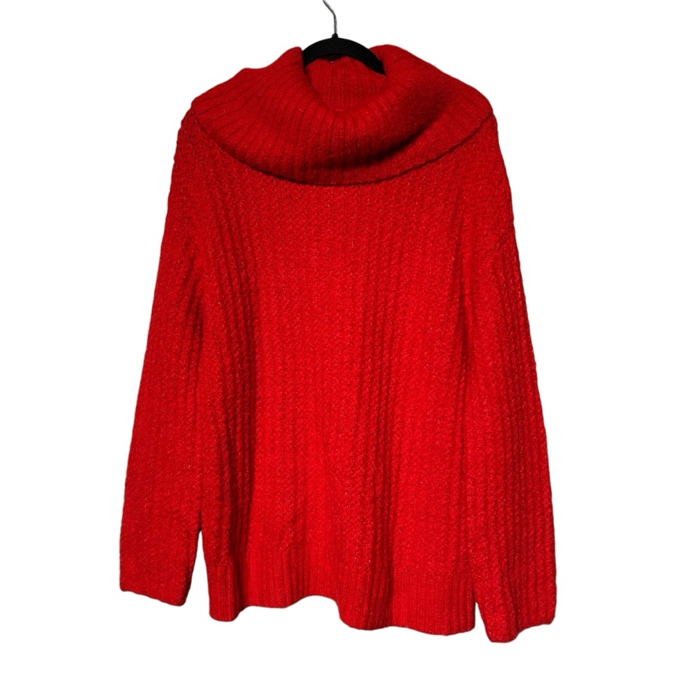 ANTHROPOLOGIE | Maeve‎ Cowl-Neck Pullover - Red - Sz Medium